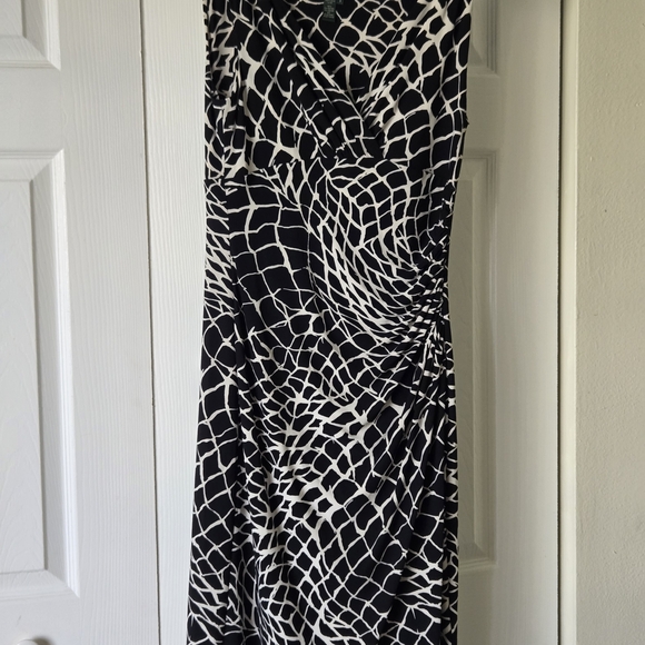 Lauren Ralph Lauren Black and White Patterned Maxi Skirt - Picture 2 of 14